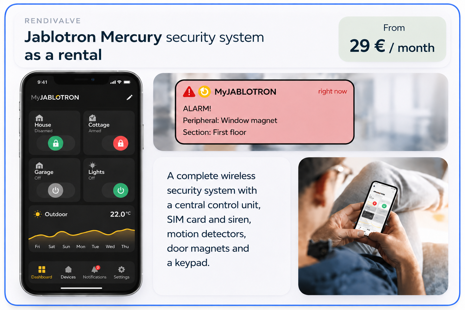 Jablotron Mercury valvesüsteem